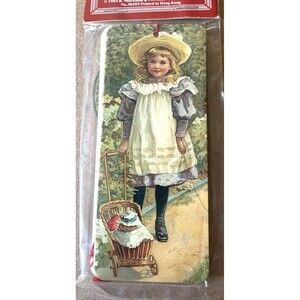 Victorian Gift Tag Bookmark 1984 Shackman Victorian Children Ephemera